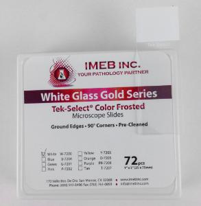 Microscope slides clear glass 90 degrees, 20 boxes, white