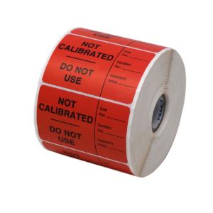 Not calibrated–do not use, red