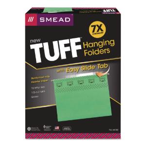 Smead® TUFF® Hanging Folders with Easy Slide™ Tab