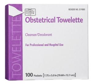 Hygea® Obstetrical Towelette, Pack