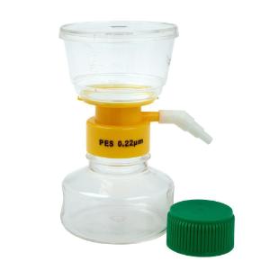 150 ml filter system, PES filter material, 0.22 μm, 50 mm, sterile