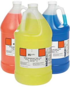 pH Buffer Solution Kits, Color-Coded, pH 4.01, 7.00 and 10.01, Hach