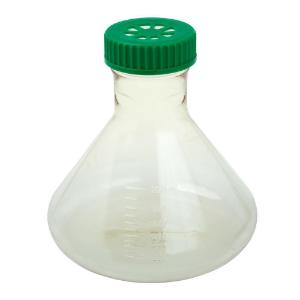 2 L fernbach flask, vent cap, plain bottom, polycarbonate, sterile