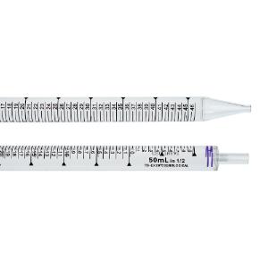 50 ml pipet, individually wrapped, paper/plastic, bag, sterile