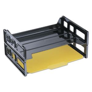 Universal® Recycled Plastic Side Load Desk Trays