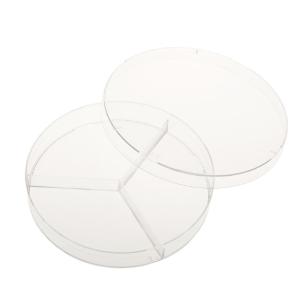 100×15 mm Petri dish, 3 compartments, sterile