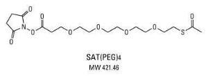 Pierce™ PEGylated N-succinimidyl S-acetylthioacetate, SAT(PEG)<sub>4</sub>, Thermo Scientific