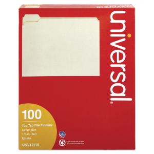 Universal® Top Tab Manila File Folders