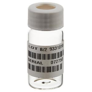Clear voa glass vials with 0.125 in. Septa