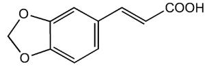 3,4-Methylenedioxycinnamic acid predominantly trans 99%