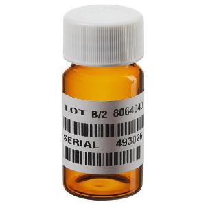 Premium pack amber glass vials with closed-top cap, 20 ml