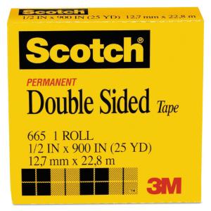 Double sided office tape, clear