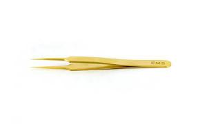 EMS gold coated tweezers style 5