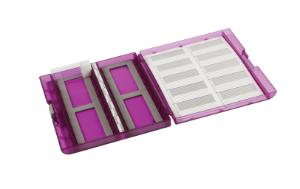 VWR® premium plus slide box, purple