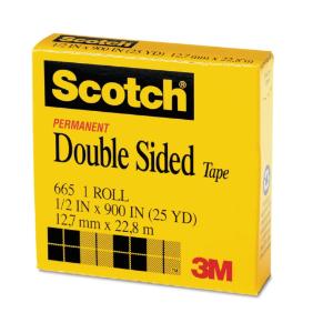 Double sided office tape, clear