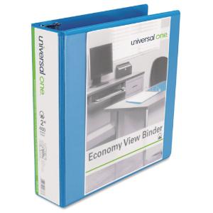 Universal® D-Ring Economy Vinyl View Binder