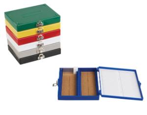 Microscope slide boxes, group