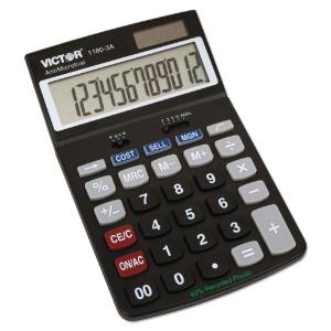 Victor® 1180-3A AntiMicrobial 12-Digit Desktop Calculator