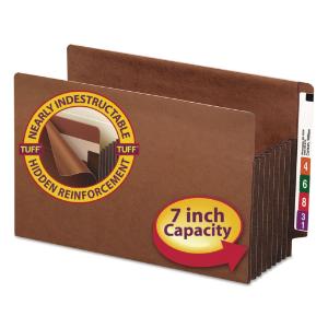 Smead® Heavy-Duty Redrope Drop Front End Tab File Pockets