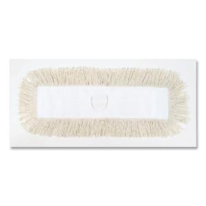 Industrial Dust Mop Head, Hygrade Cotton, 24w×5d, White