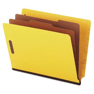 Universal® Six-Section Colored Pressboard End Tab Classification Folders