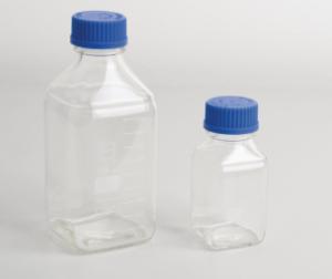 Laboratory Bottles, Narrow or Wide Neck, Borosilicate Glass, Clear or Amber, with Screw Cap, S.C.A.T.