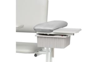 Tech-Med® Tray and Drawer Assembly for Blood Drawing Chairs