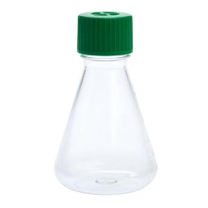 250 ml Erlenmeyer flask, vent cap, plain bottom, petg, sterile
