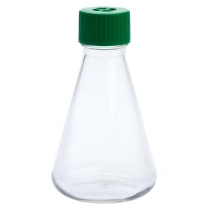 500 ml Erlenmeyer flask, vent cap, plain bottom, petg, sterile