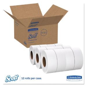 KIMBERLY-CLARK PROFESSIONAL® SCOTT® 100% Recycled Fiber JRT Jr. Bathroom Tissue