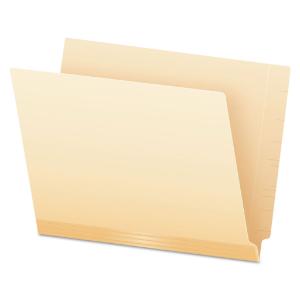 Folder, straight cut, end tab, letter