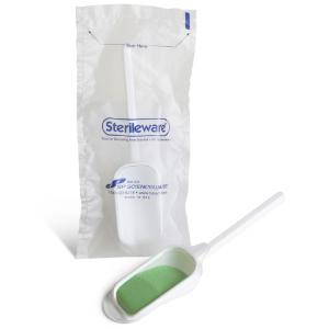 Double bagged sterile scoop, 125 ml