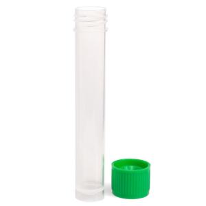 12 ml transport tube, green cap - bag, sterile (tubes and caps packed separately)