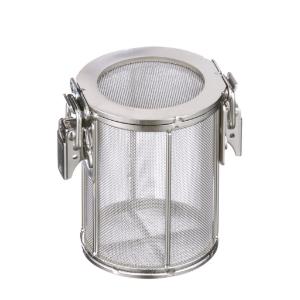 Basket round mesh with latch lid 3.96×4"