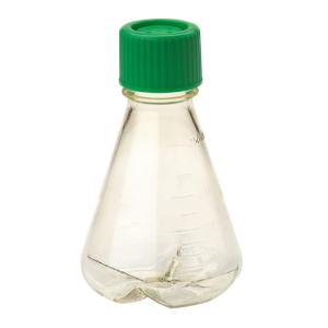 250 ml Erlenmeyer flask, vent cap, baffled bottom, pc, sterile