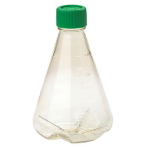 1000 ml Erlenmeyer flask, vent cap, baffled bottom, pc, sterile