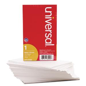 Universal® Loose White Memo Sheets