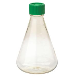 1000 ml Erlenmeyer flask, vent cap, plain bottom, pc, sterile