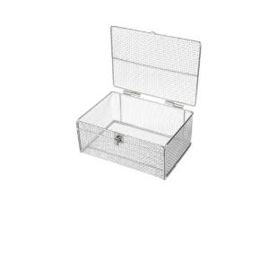 Basket wire with lid/ hinge 14×10×6"
