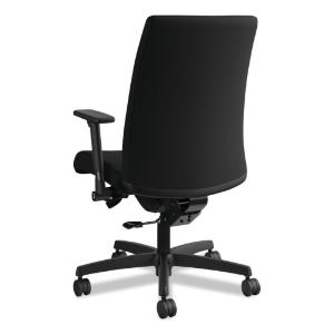 Mid-back work chair, black, 300 lbs.