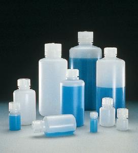 Nalgene® Boston Round Bottles, HDPE, Narrow Mouth, Bulk Packed, Thermo Scientific