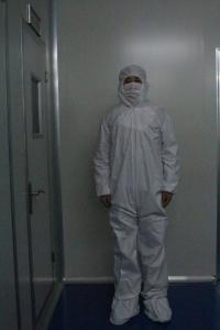 VWR® Disposable Coveralls with PVC Bootcovers and Bonded Seams