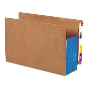 Smead® Redrope Drop Front End Tab File Pockets with Colored Tyvek® Gussets