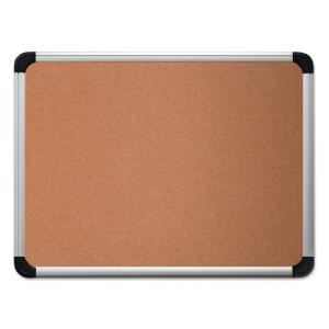 Universal® Cork Bulletin Board with Aluminum Frame, Essendant