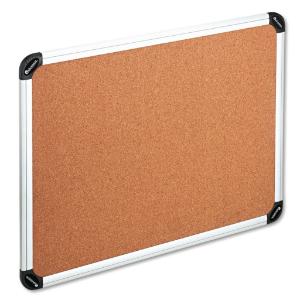 Universal® Cork Bulletin Board with Aluminum Frame, Essendant