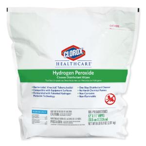 Hydrogen peroxide cleaner disinfectant wipes