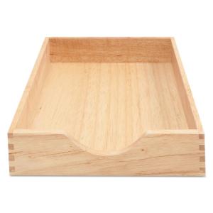 Carver hardwood letter stackable desk tray, oak