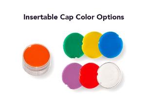 Customizable caps for screw cap microtubes