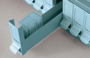 Spring spacer for 14-drawer slide filing cabinet