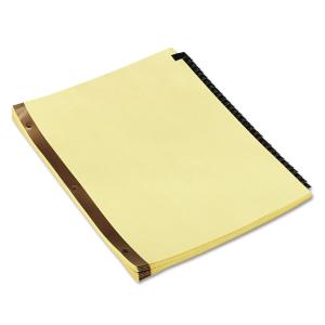 Universal® Preprinted Simulated Leather Tab Dividers with Gold Printing